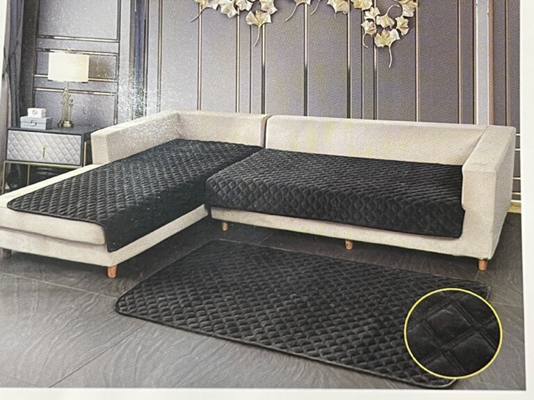 Накидка-покривало на диван темно сірий