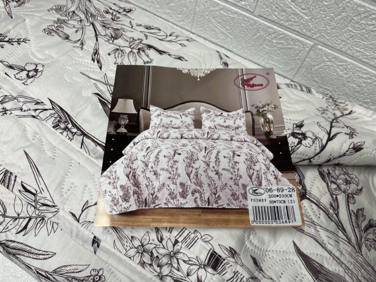 Покривало на ліжко Koloco наволочками мімоза