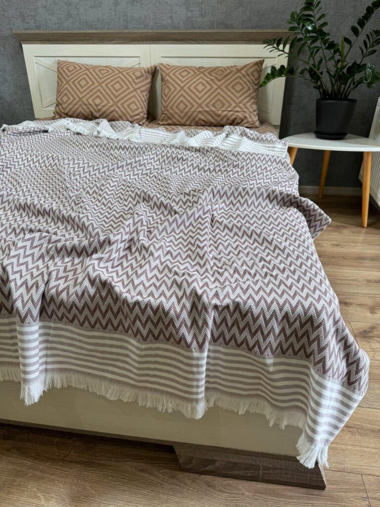 Покривало Трипілля Зигзаг бордове