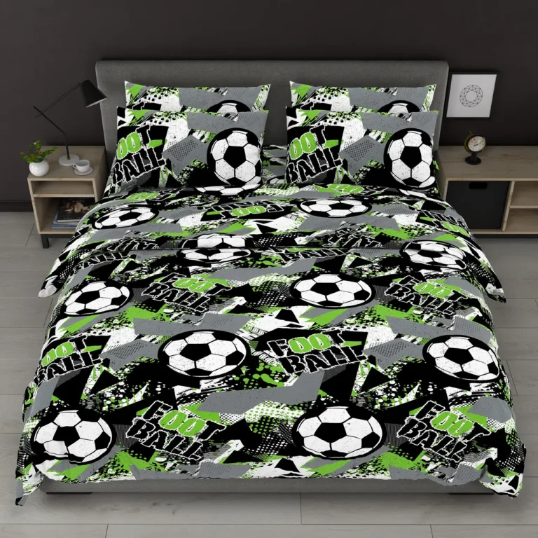 Комплект постільної білизни Бязь Gold Фінт футбол односпальний