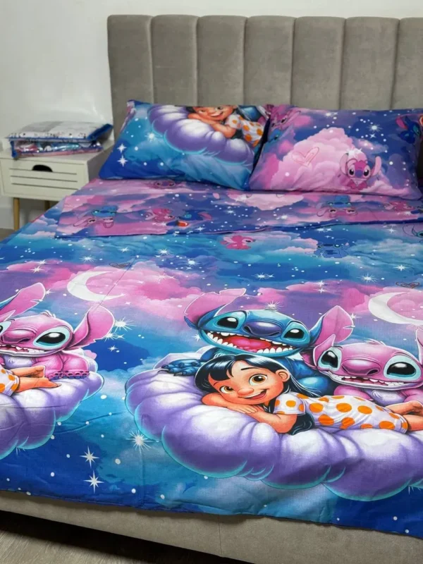 Комплект постільної білизни Бязь Gold Ліло і Стіч